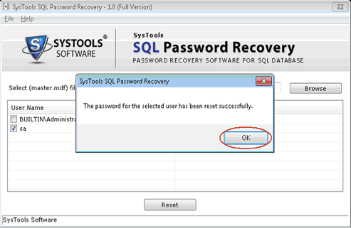 Password Recover Successfully