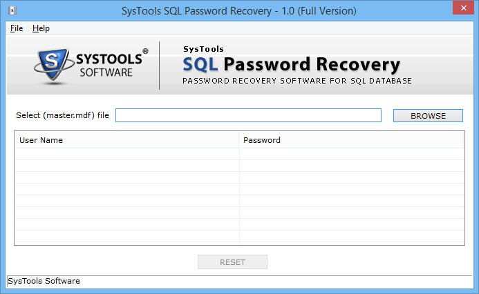 SQL Server Password Reset tool