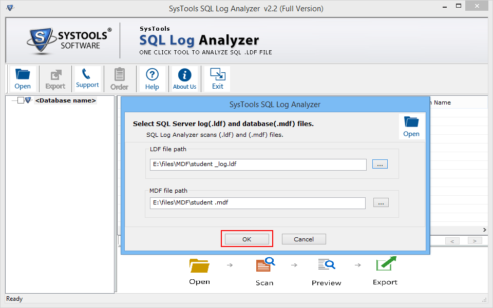 Automatically Detect MDF File