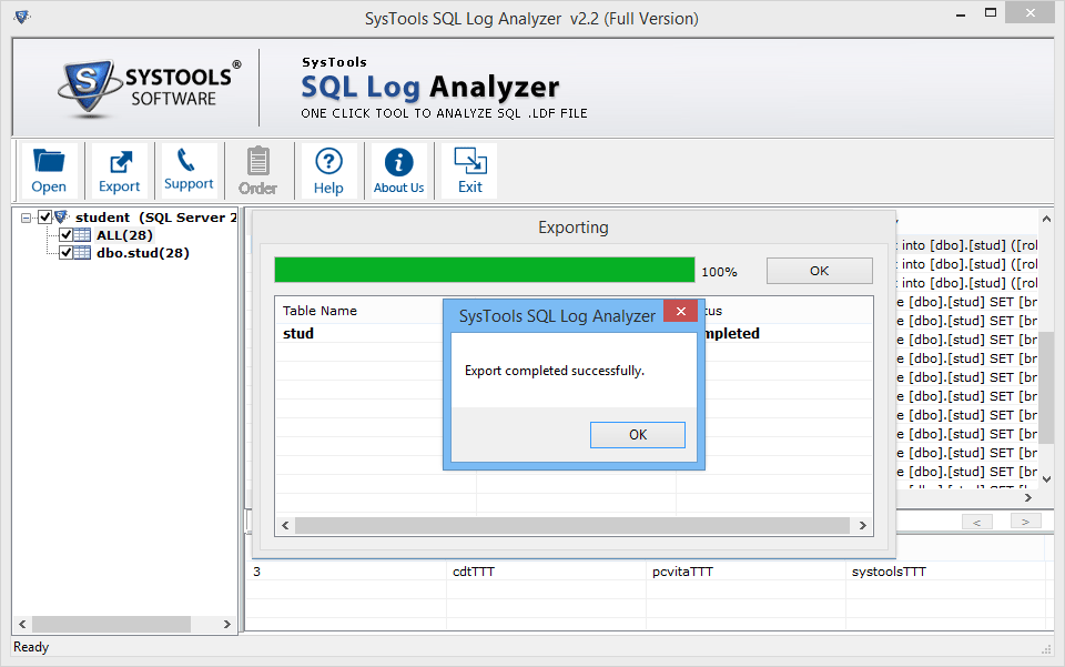 Completed Export Process