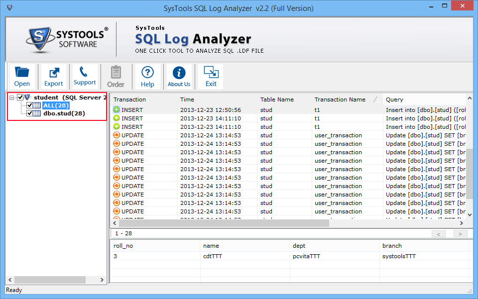 Select Elements to Export